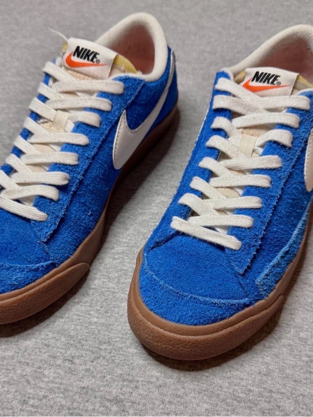 Nike Blazer Low '77 Vintage Photo Blue Suede Sneakers